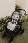 Load image into Gallery viewer, OiOi Cozy Fleece Pram Liner - Blue Paisley
