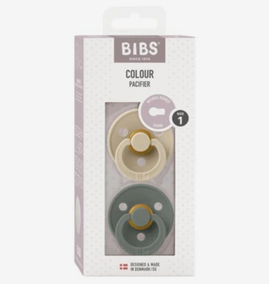 BIBS - Colour Pacifier - Vanilla/Pine