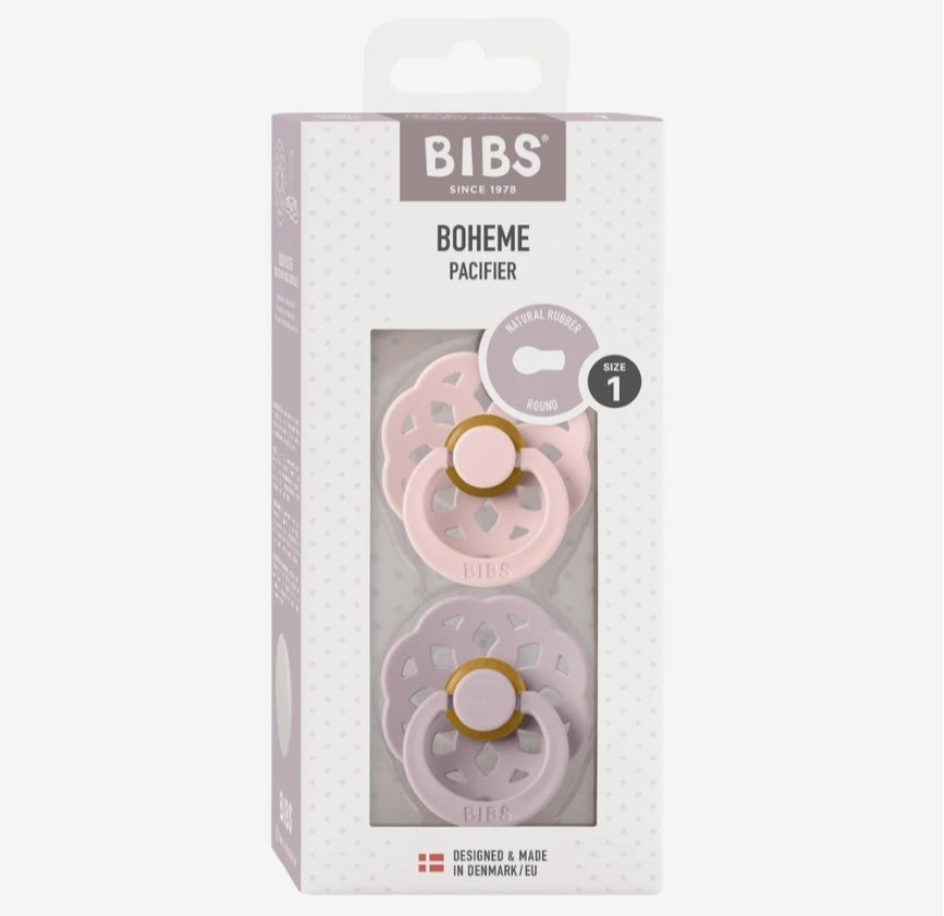 BIBS Boheme Pacifier - Blossom / Dusty Lilac