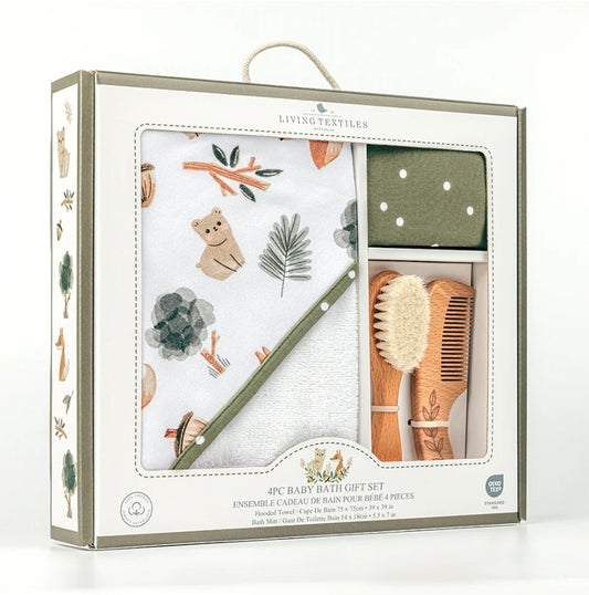 4pc Baby Bath Gift Set - Forest Retreat