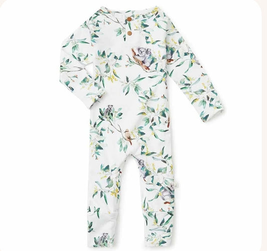 Snuggle hunny kids - Eucalypt growsuit