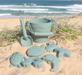 Load image into Gallery viewer, Playground - Silicone Bucket & Spade Set - 8pc - Sage
