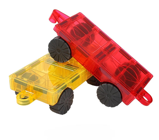 Learn & Grow - Magnetic Tiles Car Base Pack (2pcs)