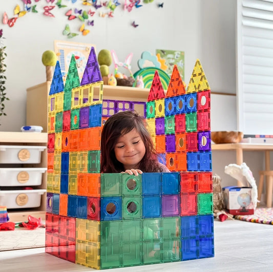 Learn & Grow magnetic Tiles - 110 Pieces