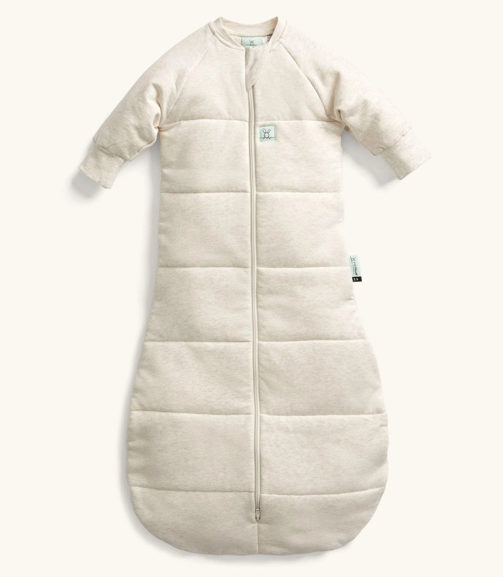 Ergopouch - Jersey Sleeping Bag Long Sleeve 3.5 Tog - Oatmeal Marle