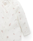 Load image into Gallery viewer, Purebaby - 2Pack Zip Growsuit - Pale Pink/Blossom
