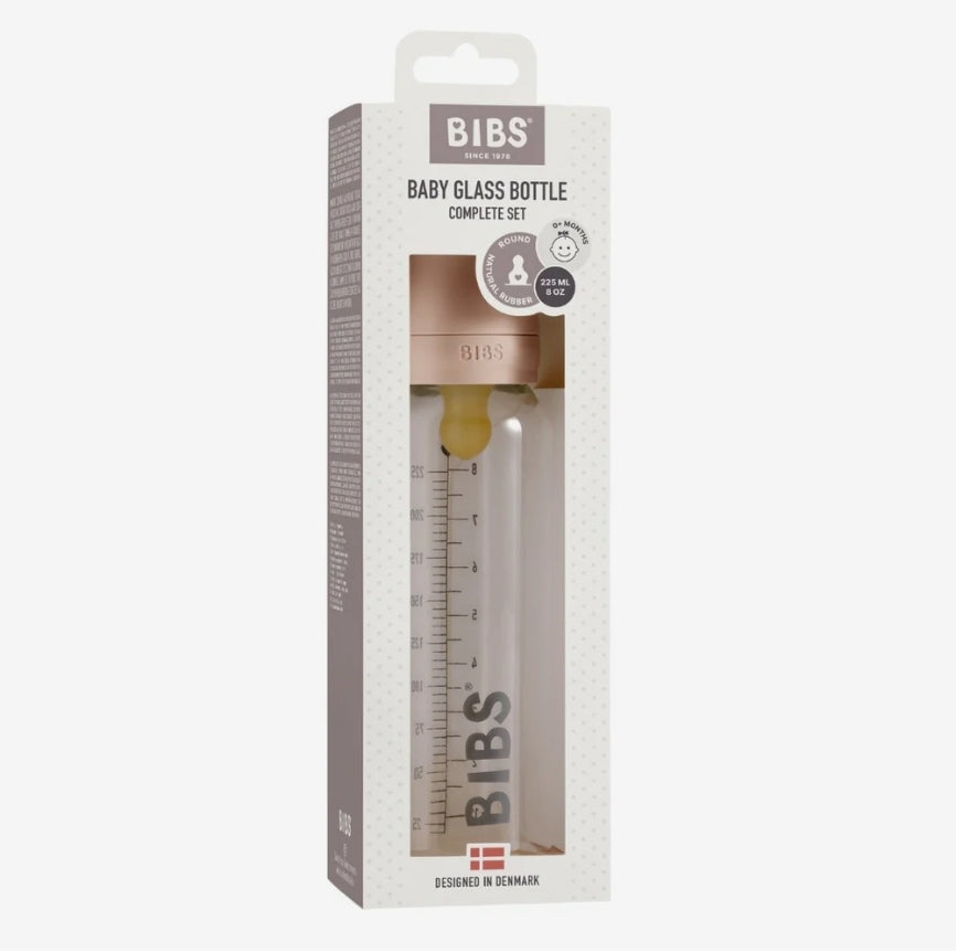 Bibs - 225ml Glass Bottle Set - Blush