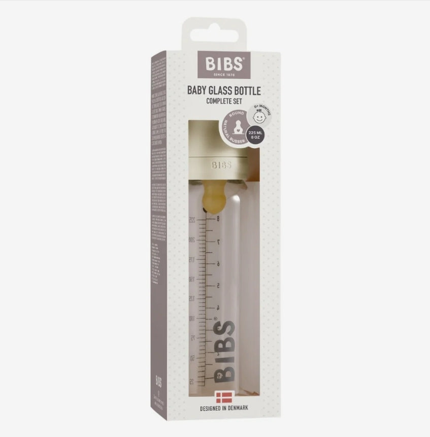 Bibs - 225ml Glass Bottle Set - Ivory
