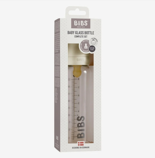 Bibs - 225ml Glass Bottle Set - Ivory