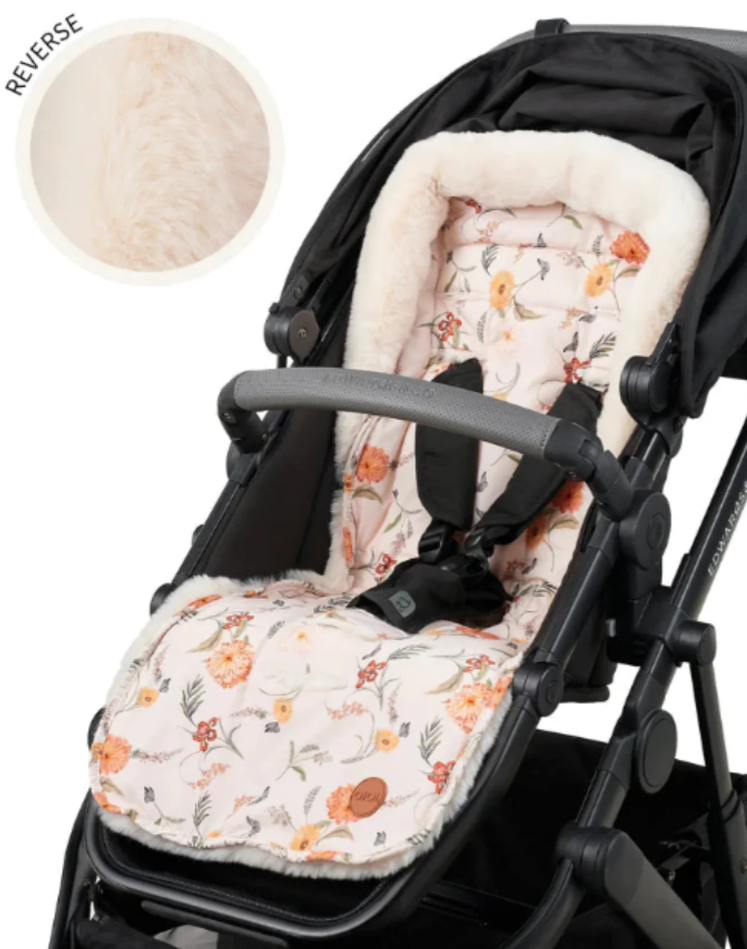 OiOi Cozy Fleece Pram Liner - Wildflower