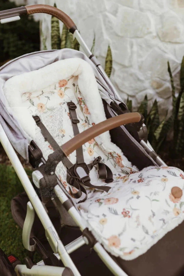 OiOi Cozy Fleece Pram Liner - Wildflower