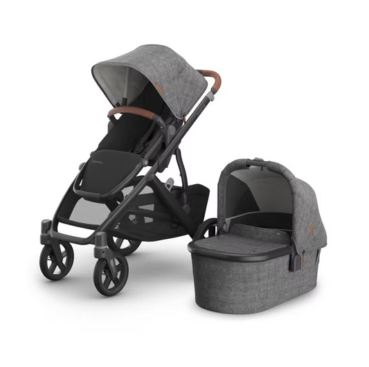 Uppababy - Vista V3 With Bassinet - Charcoal Melange/Carbon (Greyson)