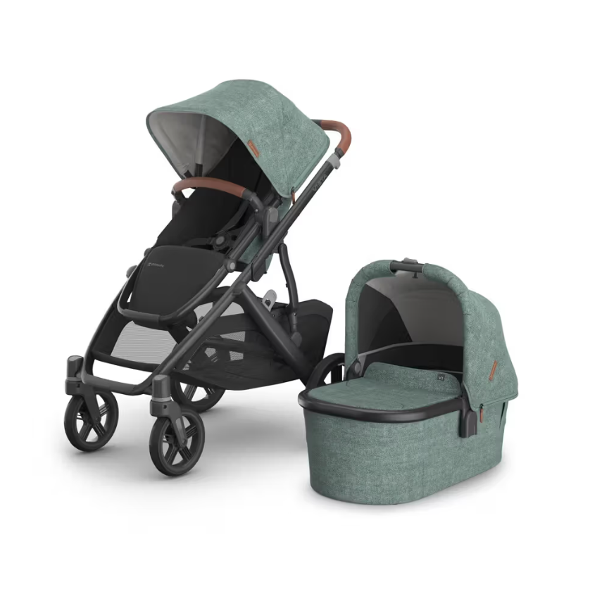 Uppababy - Vista V3 With Bassinet - Green Melange (Gwen)