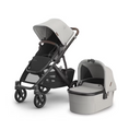 Load image into Gallery viewer, Uppababy - Vista V3 With Bassinet - Pearl Grey Jacquard/Carbon (Savannah)
