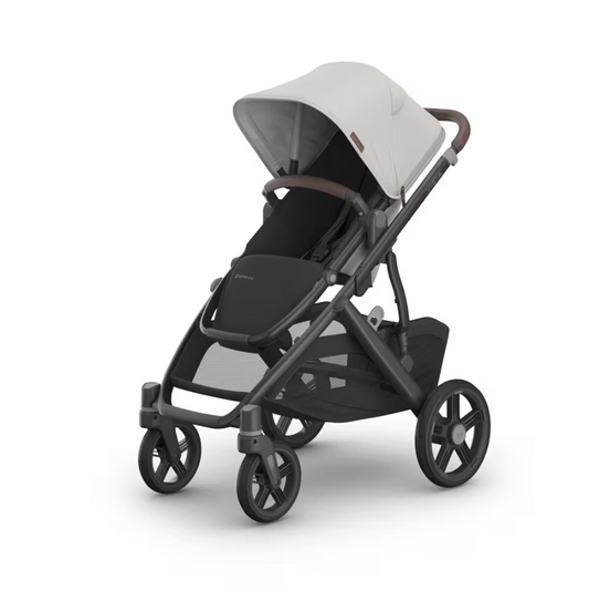 Uppababy - Vista V3 With Bassinet - Pearl Grey Jacquard/Carbon (Savannah)