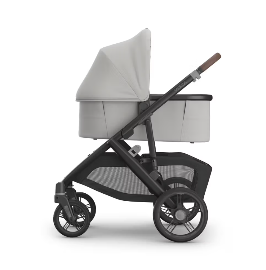 Uppababy - Vista V3 With Bassinet - Pearl Grey Jacquard/Carbon (Savannah)