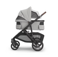 Load image into Gallery viewer, Uppababy - Vista V3 With Bassinet - Pearl Grey Jacquard/Carbon (Savannah)
