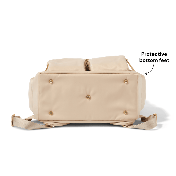OiOi Nappy Backpack - Beige Nylon