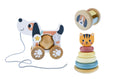Load image into Gallery viewer, Tooky Toy - 3 in 1 Wooden Baby Rattle Gift Set - Cat & Puppy
