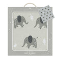 Load image into Gallery viewer, Whimsical Baby Blanket- Elephant/Grey
