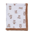 Load image into Gallery viewer, Living Textiles - Organic Sherpa Pram Blanket - Cuddly Bear
