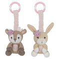 Load image into Gallery viewer, 2pk Stroller toys - Fawn & Bunny
