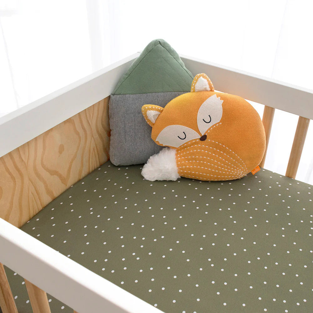 Living Textiles - 2pk Cot Fitted Sheets 100%Cotton - Forest Retreat