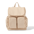 Load image into Gallery viewer, OiOi Nappy Backpack - Beige Nylon
