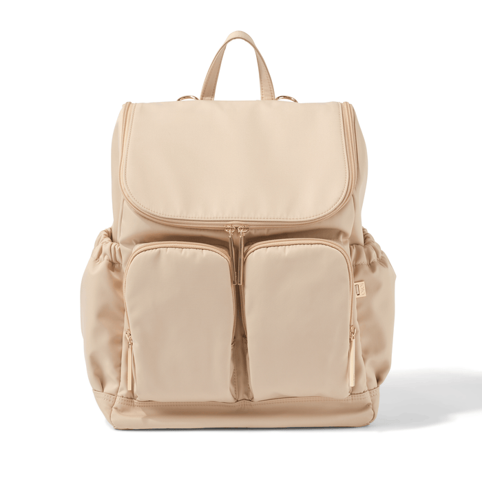 OiOi Nappy Backpack - Beige Nylon