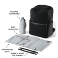 Load image into Gallery viewer, Oioi- Multitasker Nappy Backpack - Black Neoprene
