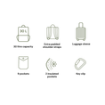 Load image into Gallery viewer, Oioi- Multitasker Nappy Backpack - Black Neoprene
