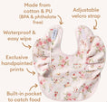 Load image into Gallery viewer, Snuggle Hunny Bib - Alice’s Tea Party Frill
