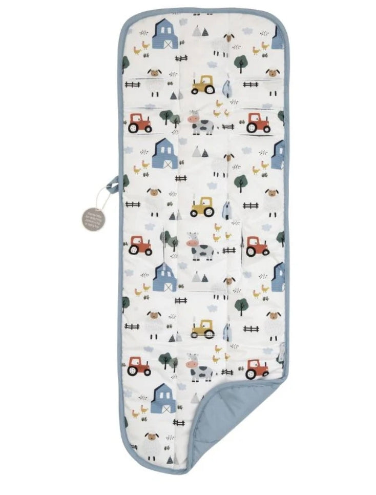 All4Ella - Reversible Pram Liner - Barnyard