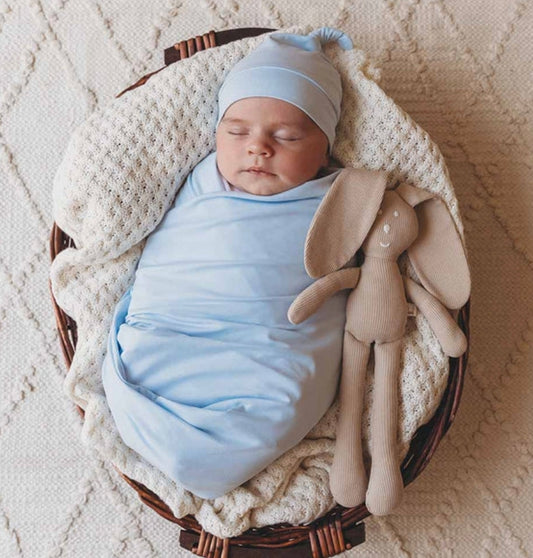 Snuggle Hunny Wrap Set - Baby Blue