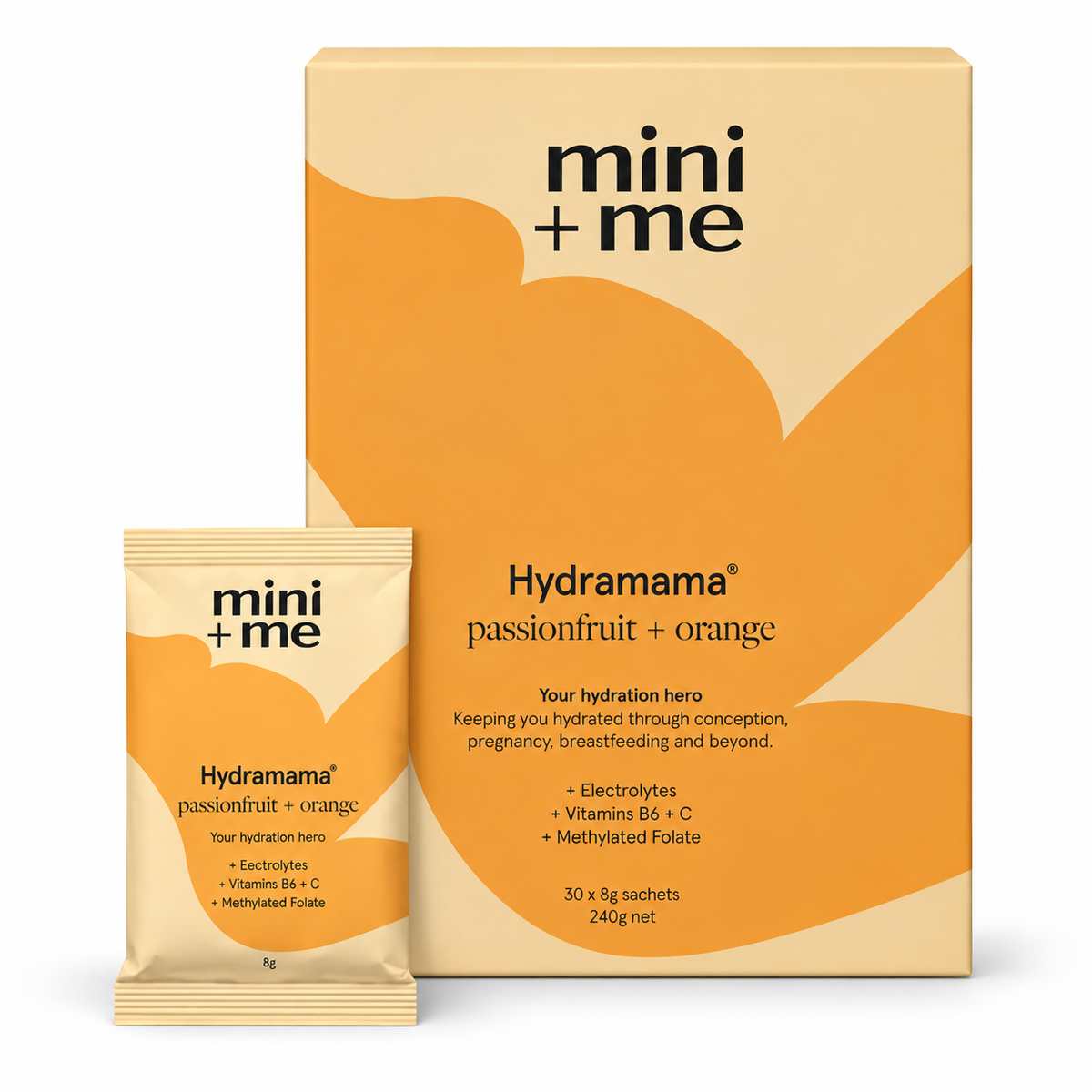 Mini & Me - Hydramama - Passionfruit + Orange (30 x 8G Sachet)
