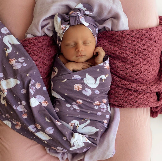 Snuggle Hunny Kids - Wrap Set - Midnight Swan