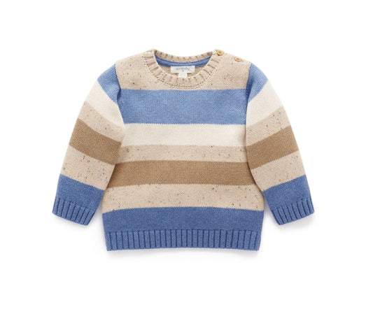 Purebaby - Jumper - Storm Stripe