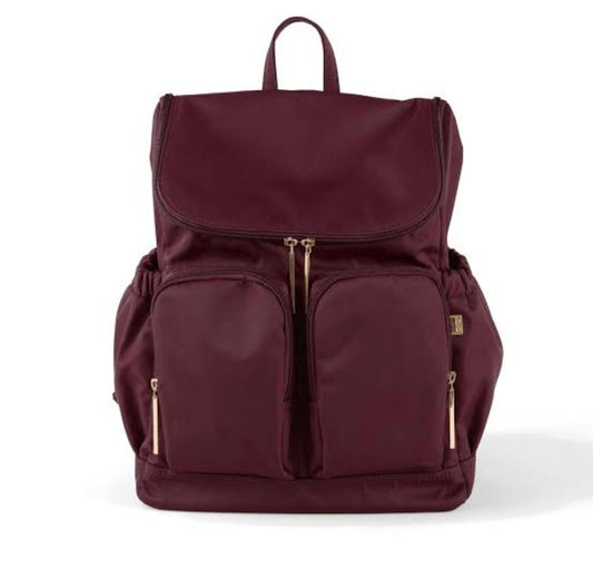 OiOi Nappy Backpack - Mulberry Nylon