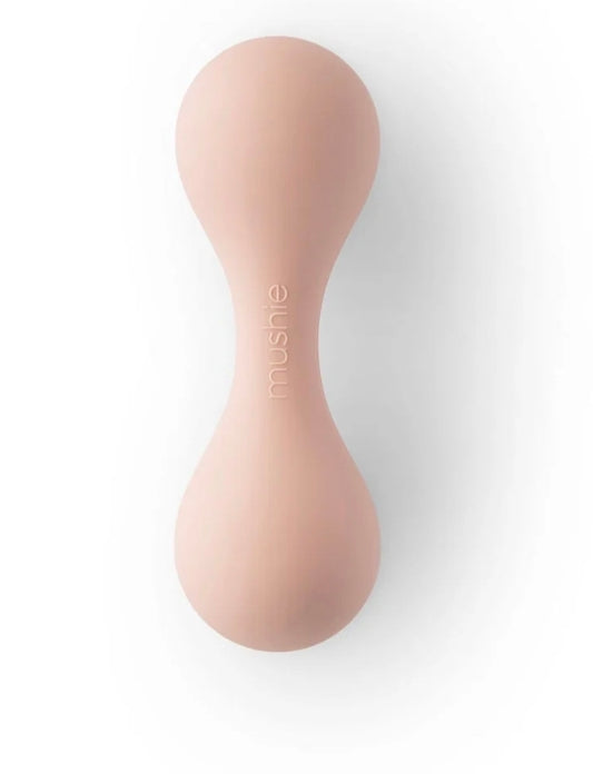 Mushie - Silicone Baby Rattle - Blush