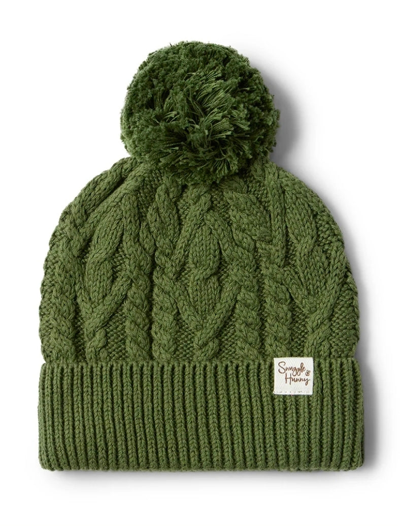 Snuggle Hunny Kids - Organic Baby Knit Beanie - Olive