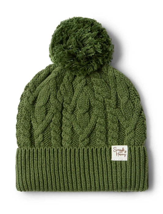Snuggle Hunny Kids - Organic Baby Knit Beanie - Olive