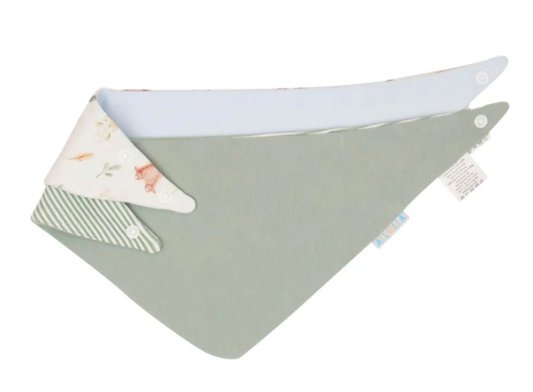 All4Ella - Bandana Bibs 2pk - Forest Friends