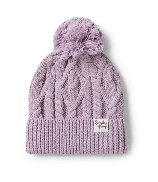Snuggle Hunny Kids - Organic Baby Knit Beanie - Lavender