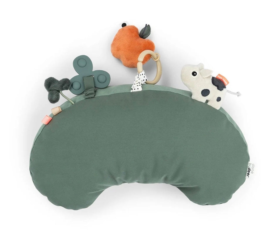 Done By Deer - Tummy Time Activity Pillow - Tiny Farm