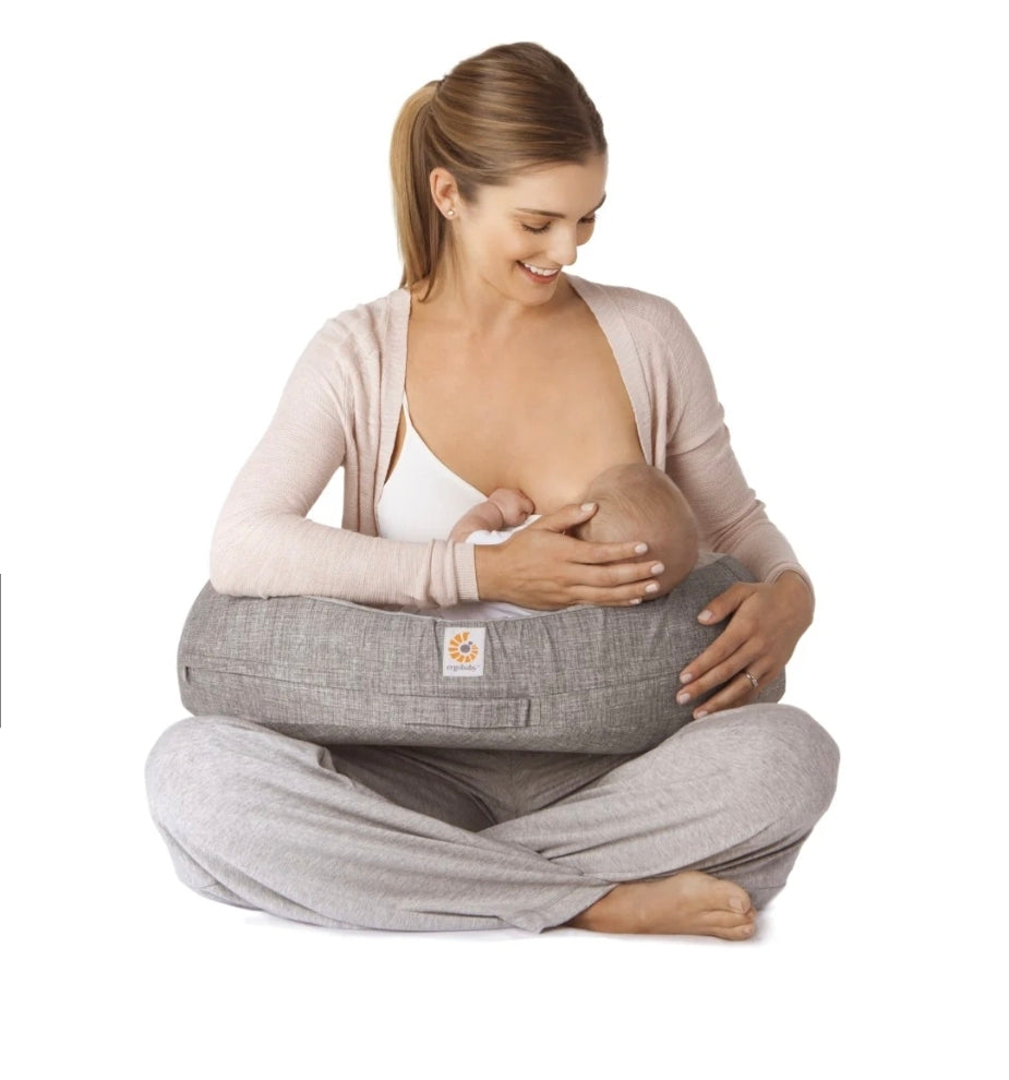 Ergobaby - Natural Curve Nursing Pillow - Heathered Grey