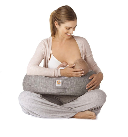 Ergobaby - Natural Curve Nursing Pillow - Heathered Grey