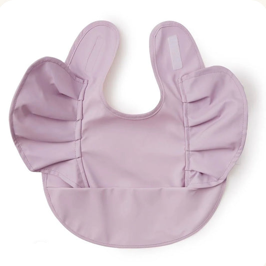 Snuggle Hunny Bib - Lavender Frill
