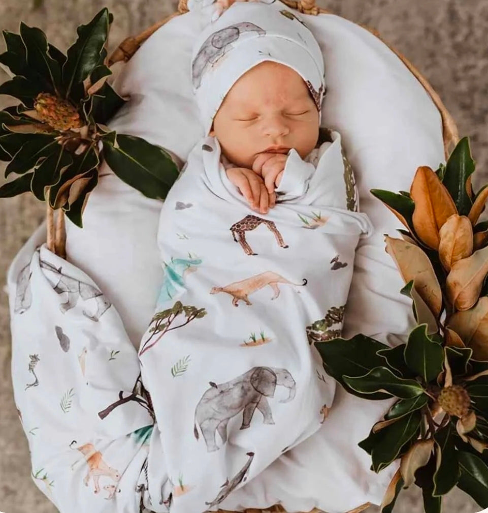 Snuggle Hunny - Organic Wrap Set - Safari