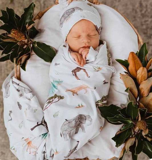 Snuggle Hunny - Organic Wrap Set - Safari
