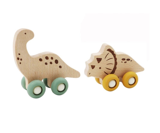 Kaper Kidz EcoWheels Movers 2 pack Triceratops & Diplodocus